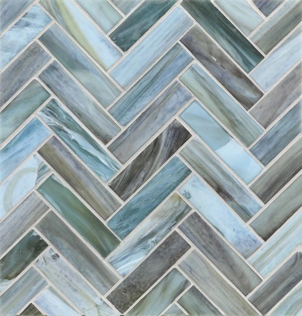 Agate Herringbone Rimini Silk tile