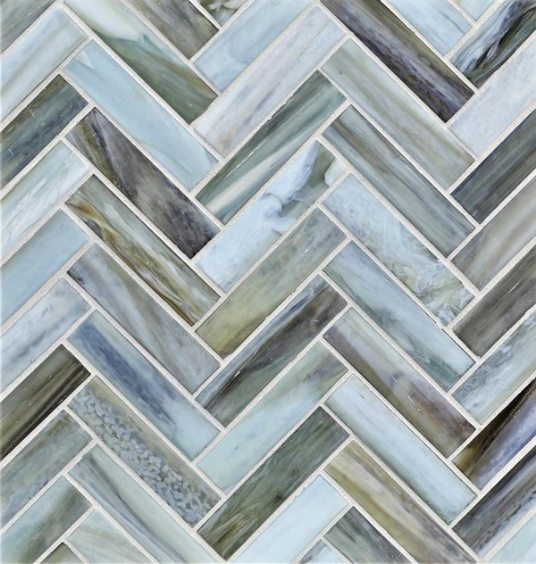 Agate Herringbone Firenze Silk tile