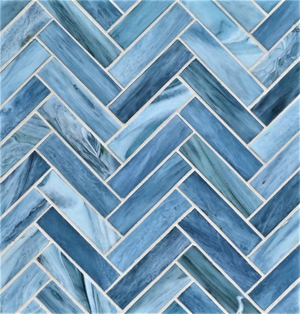 Agate Herringbone Umbria Silk tile