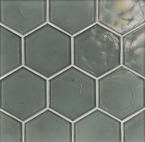 Flux Hex Silver Wall Tile