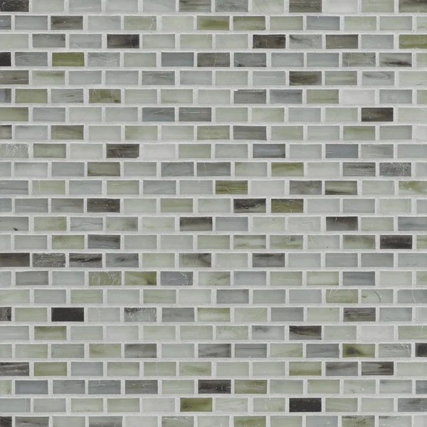 Tozen Mini Brick Arsenic Silk tile