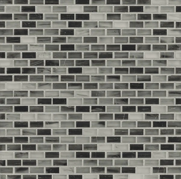 Tozen Mini Brick Nickel Silk tile