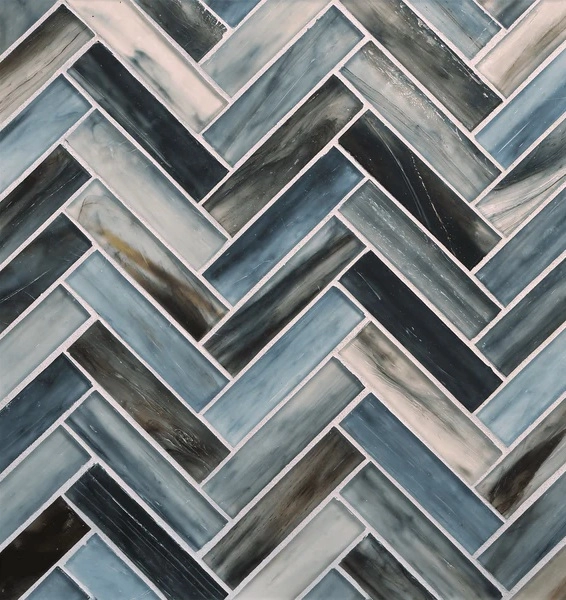 Tozen Herringbone Oxygen Silk tile