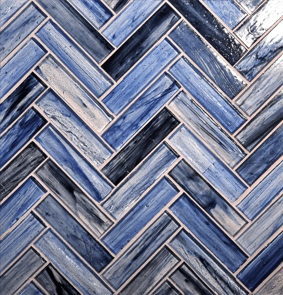 Tozen Herringbone Antimony tile