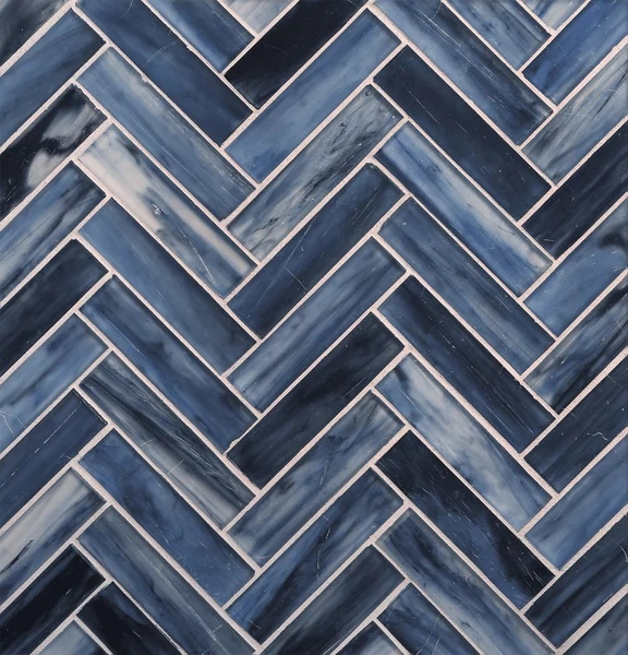 Tozen Herringbone Argon Silk tile