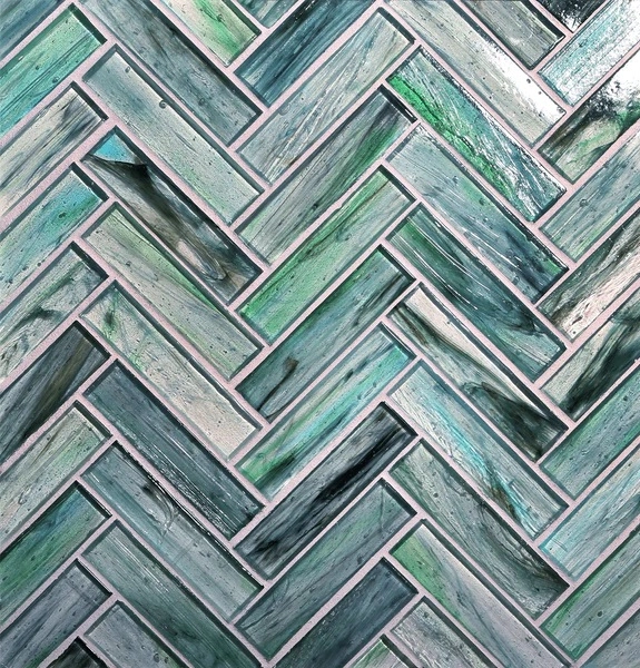 Tozen Herringbone Erbium tile