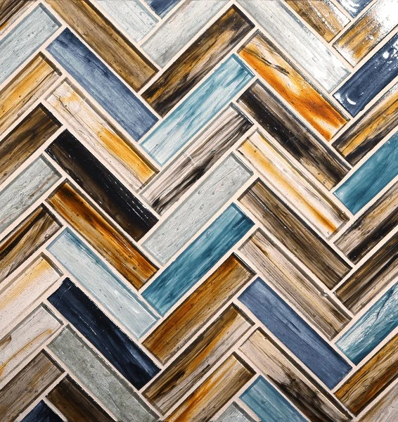 Tozen Herringbone Ahou tile