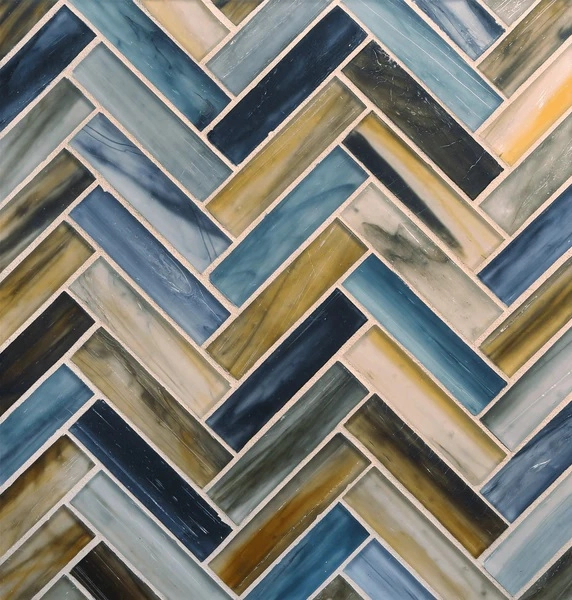 Tozen Herringbone Ahou Silk tile