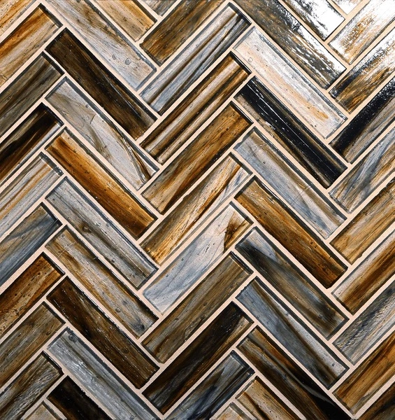 Tozen Herringbone Copper tile