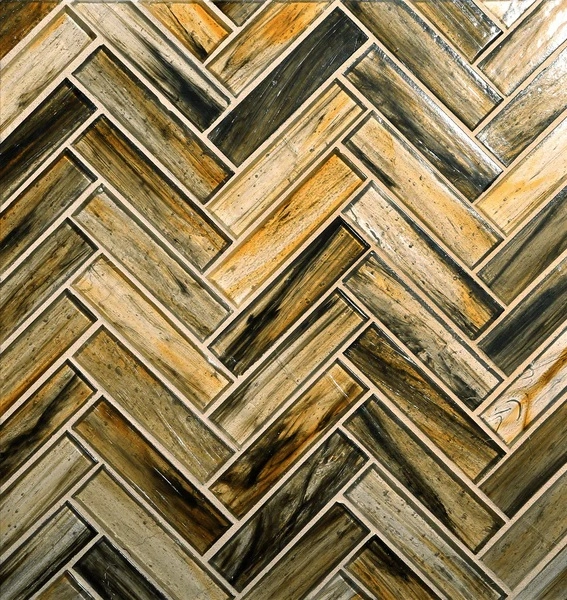 Tozen Herringbone Tin tile