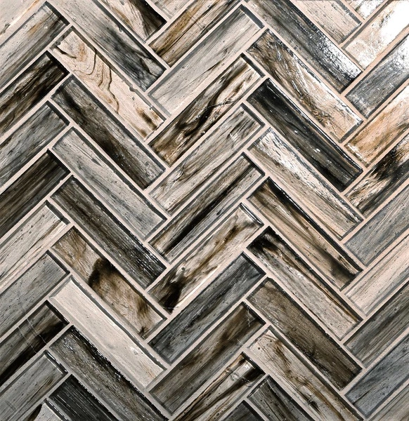 Tozen Herringbone Vanadium tile