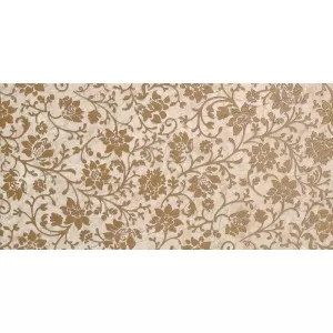 Petroglyphe Floral Crema Wall Tile