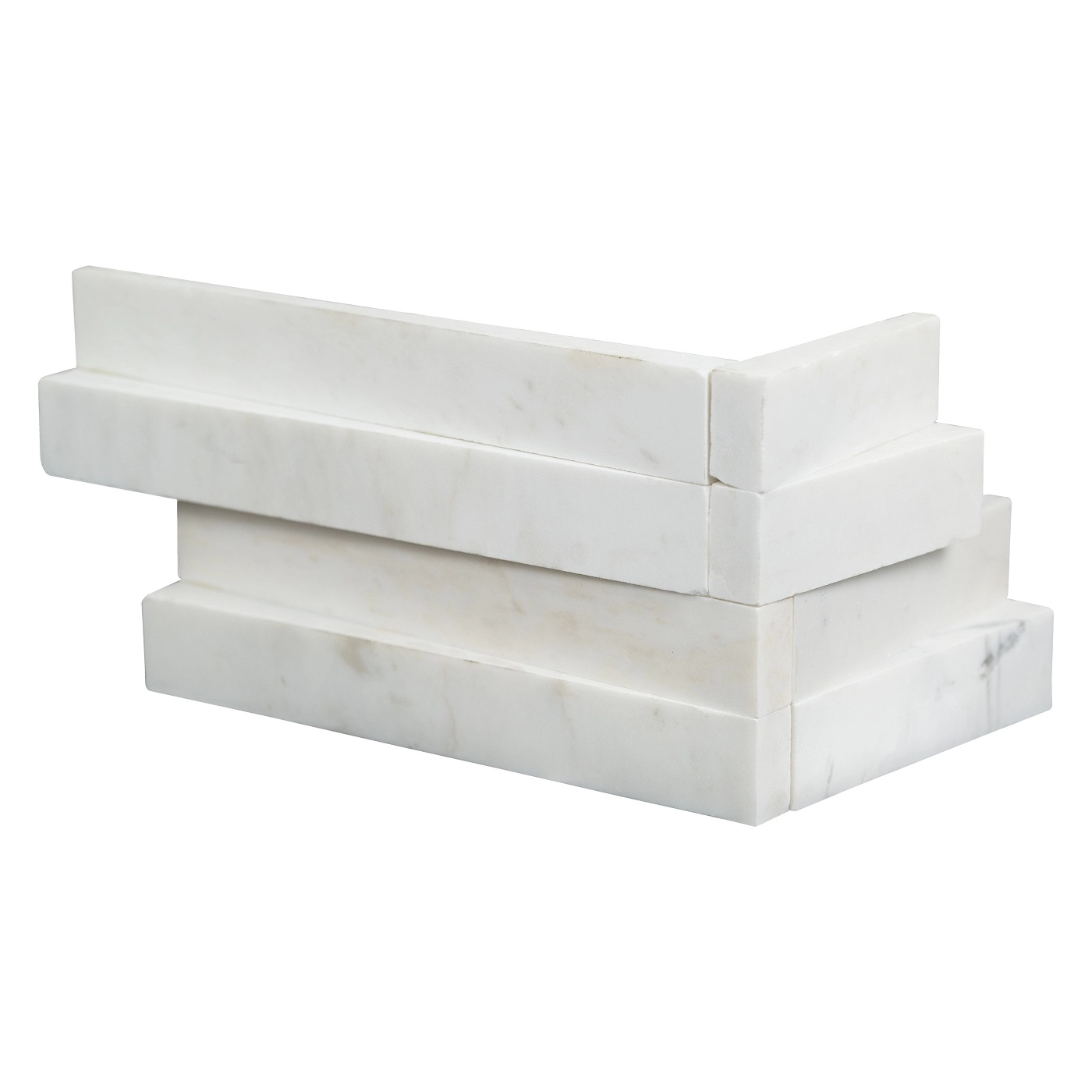 Stone Panels 3D Wave Cosmic White "L" Corner