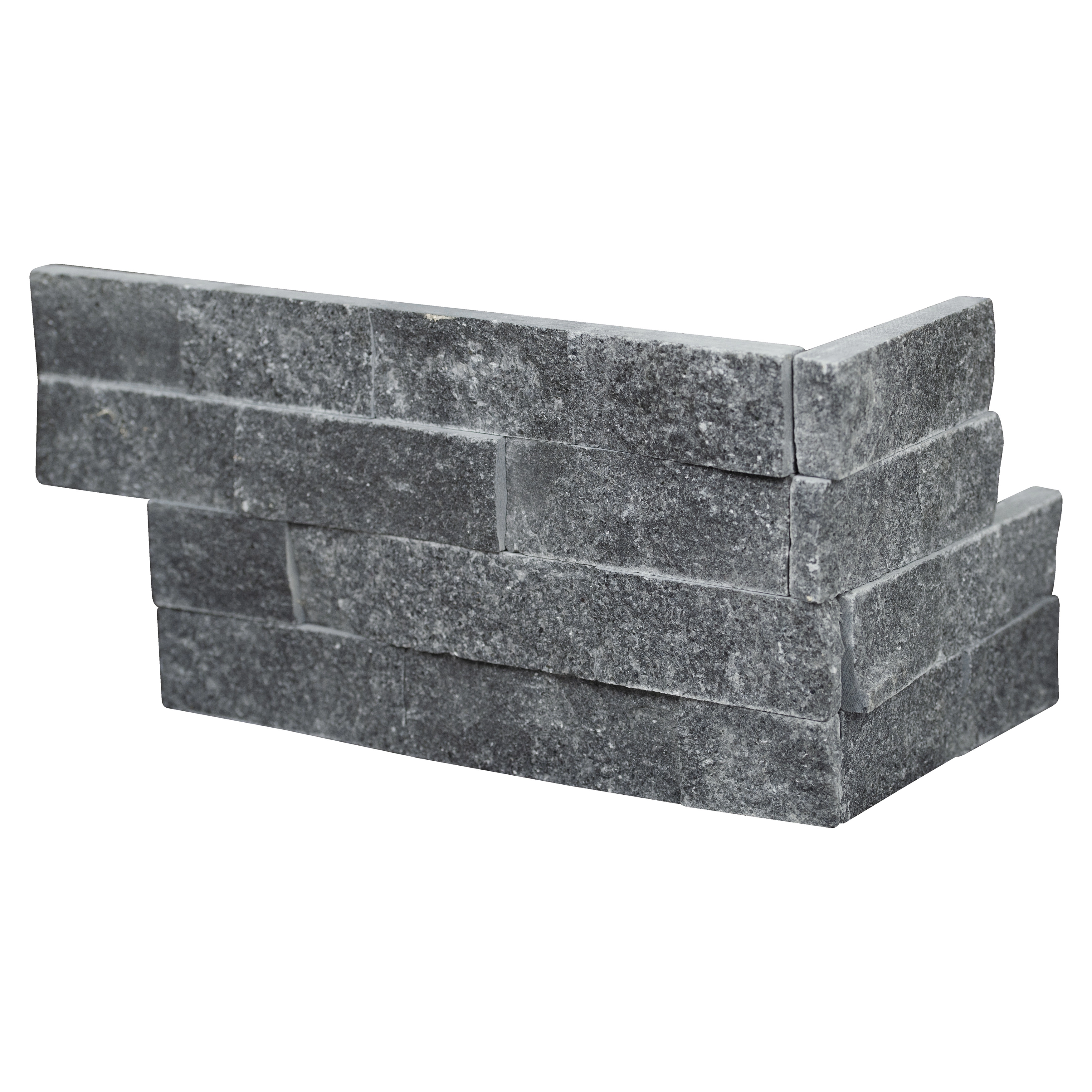 Stone Panels Splitface Cosmic Black "L" Corner