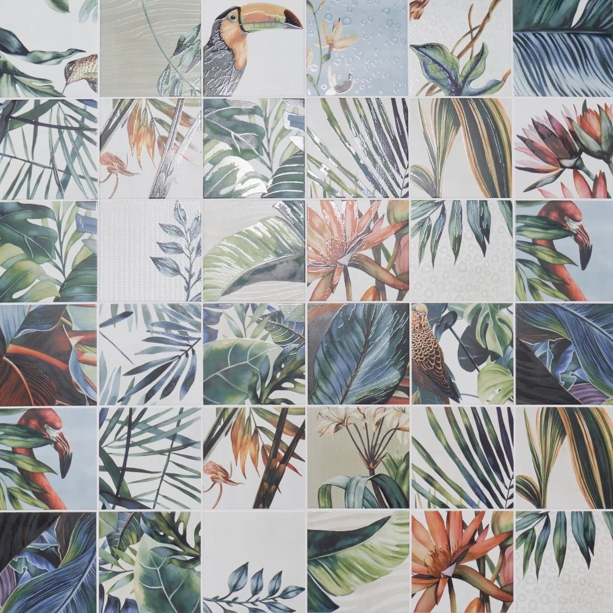 Angela Harris Florista Tikida Decor Mural 8x8 Matte Ceramic