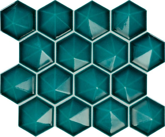 Aquamarine Pyramid Hexagon Apex