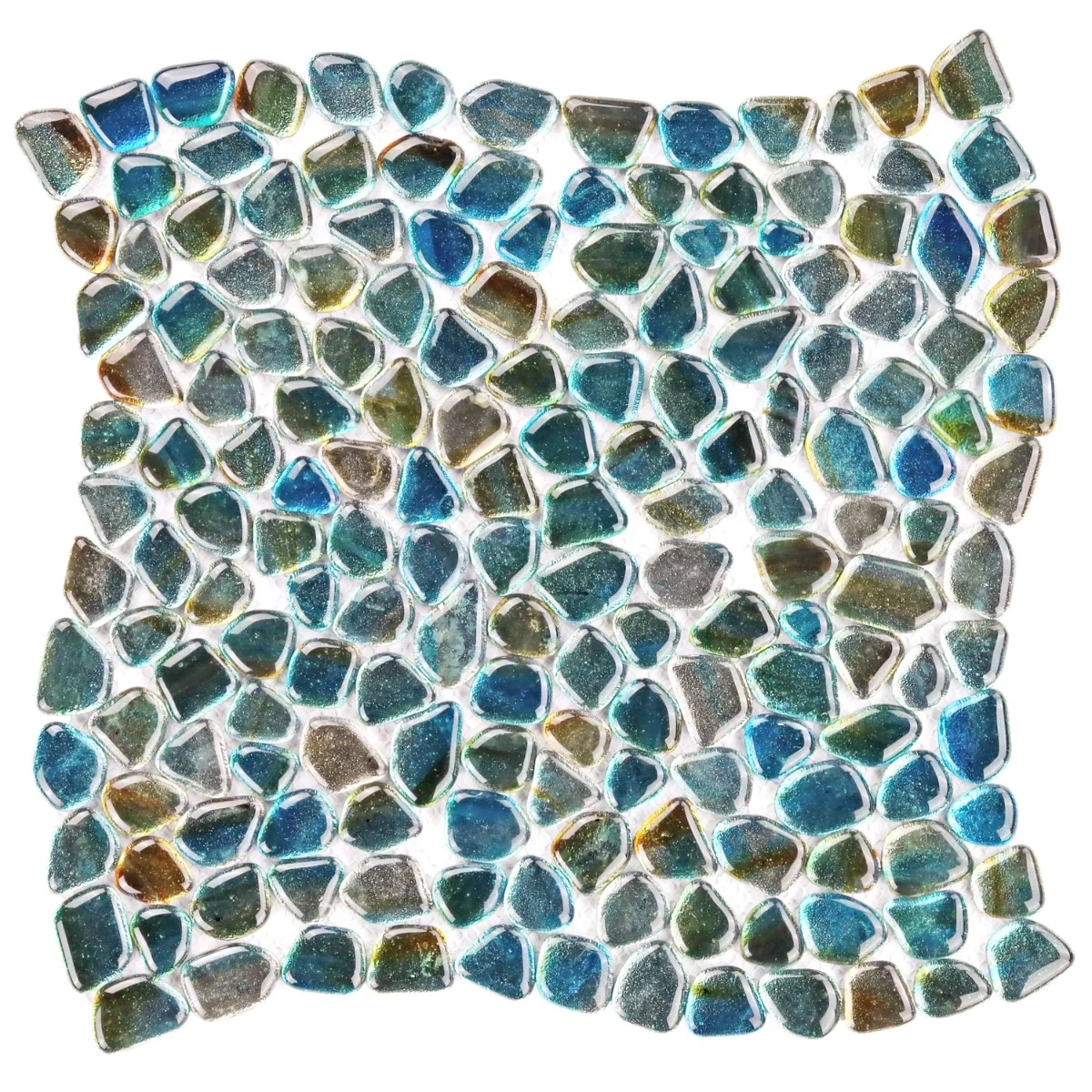 Artemis Pebble Tropical Lagoon Polished Glass