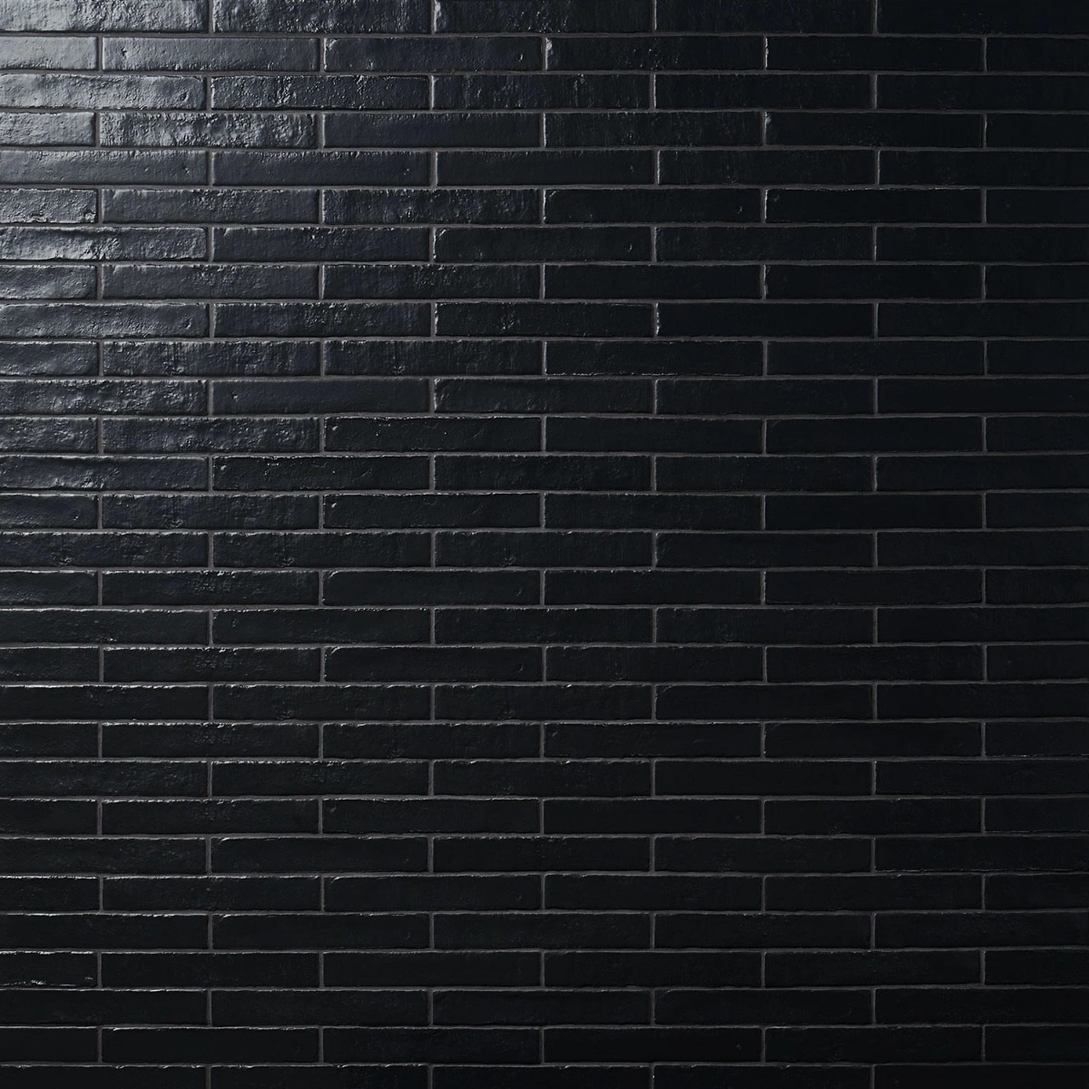 Artist Coal Black 1.5x9 Matte Ceramic Tile