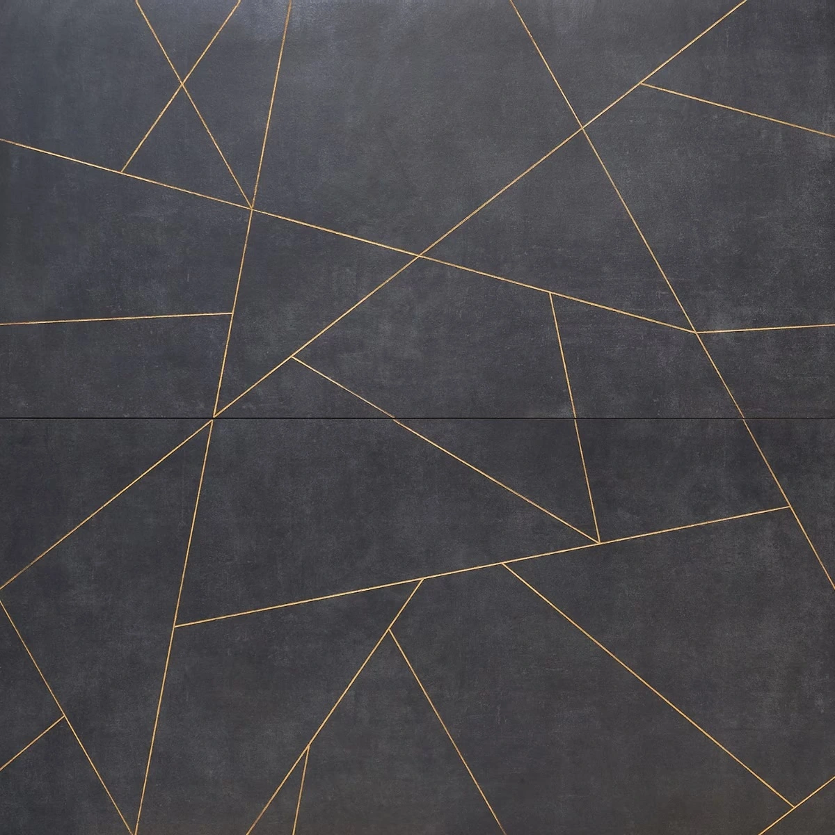 Artscape Ardesia Charcoal Black and Gold Line 24x48 Artisan