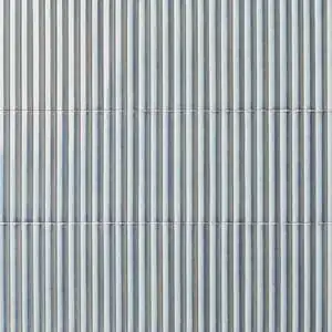 Accordion Iris White Fluted 5x16 3D Polished Porcelain Tile