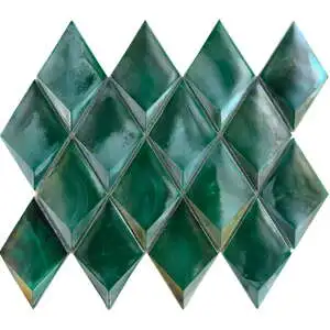 Alma Green Diamond Glossy Mosaic