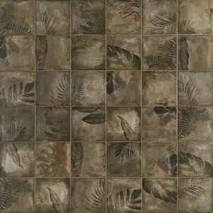Angela Harris Florista Papara Dark Deco 8x8 Matte Ceramic Matte