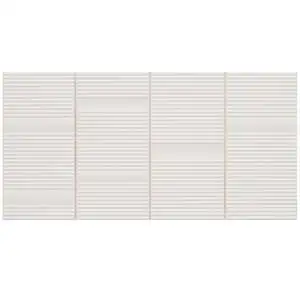 Armada White 8x16 Fluted 3D Matte Ceramic Wall Tile