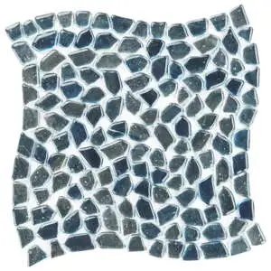 Artemis Pebble Ocean Rain Polished Glass