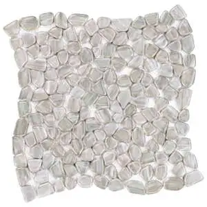 Artemis Pebble Silver Haze Polished Glass