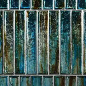Artemis Brick Tropical Lagoon 2x12 Polished Glass