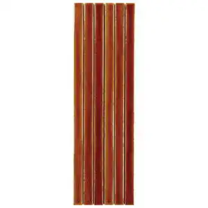 Buenos Honey Brown 5x18 Crackled Glossy Ceramic Mosaic Tile