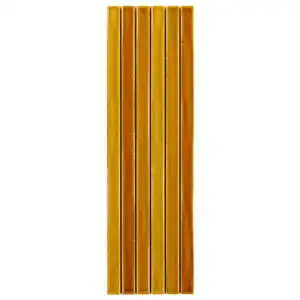 Buenos Mustard Yellow 5x18 Crackled Glossy Ceramic Mosaic Tile