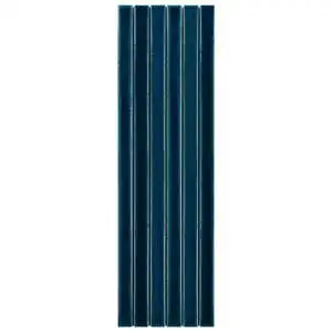 Buenos Sapphire Blue 5x18 Crackled Glossy Ceramic Mosaic Tile