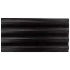 Carver Fluted Nero 12x24 Dimensional Honed Honed Marble