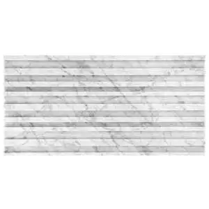 Carver Barcode Carrara 12x24 Dimensional Polished Marble