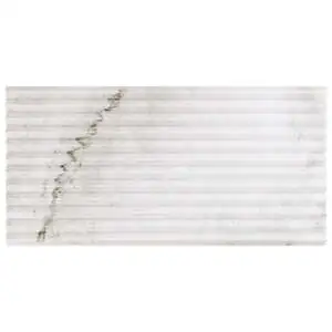 Carver Peak Alaska White 12x24 Dimensional Satin Semi-Polished M