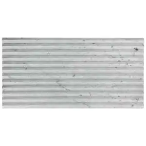 Carver Peak Carrara 12x24 Dimensional Satin Semi-Polished Marble