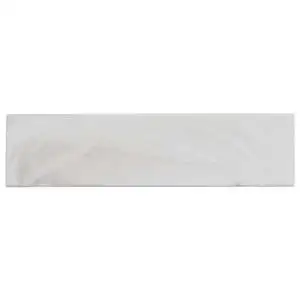 Cielo Cloud White 3x12 Frosted Subway Glass Tile