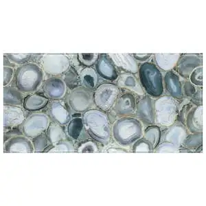 Daphne Silver Gray 18x36 Polished Glass Tile