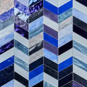 Elizabeth Sutton Envy Bayou Blue Polished Glass