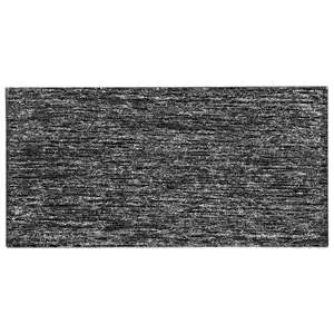 Embrace Black Silver 4x9 Polished Glass Tile