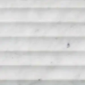 Fluted Marble Bianco Carrara Flute In Honed