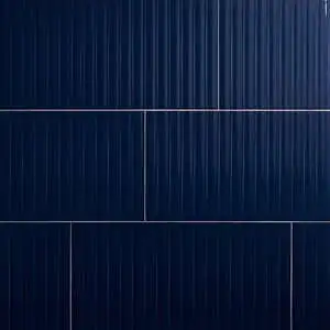 Navy Rectangle Fluted
