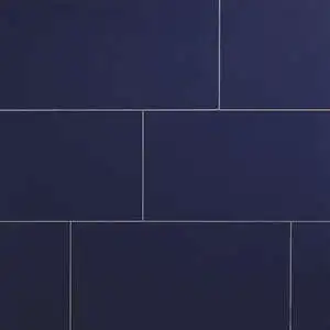 Navy Rectangle Handcrafted