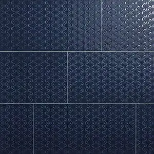 Navy Rectangle Weave