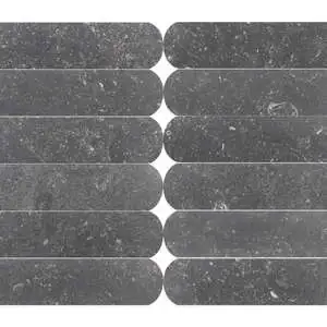 Oval Marble Belgian Blue Tivoli Honed