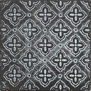 Whitewash Iron Square Flower