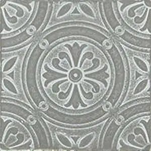 Whitewash Titanium Square Rosette