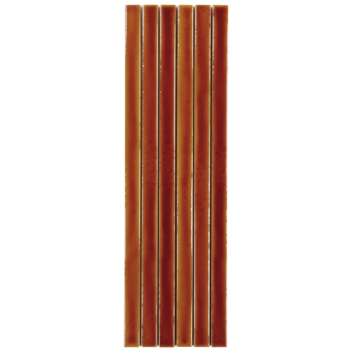 Buenos Honey Brown 5x18 Crackled Glossy Ceramic Mosaic Tile
