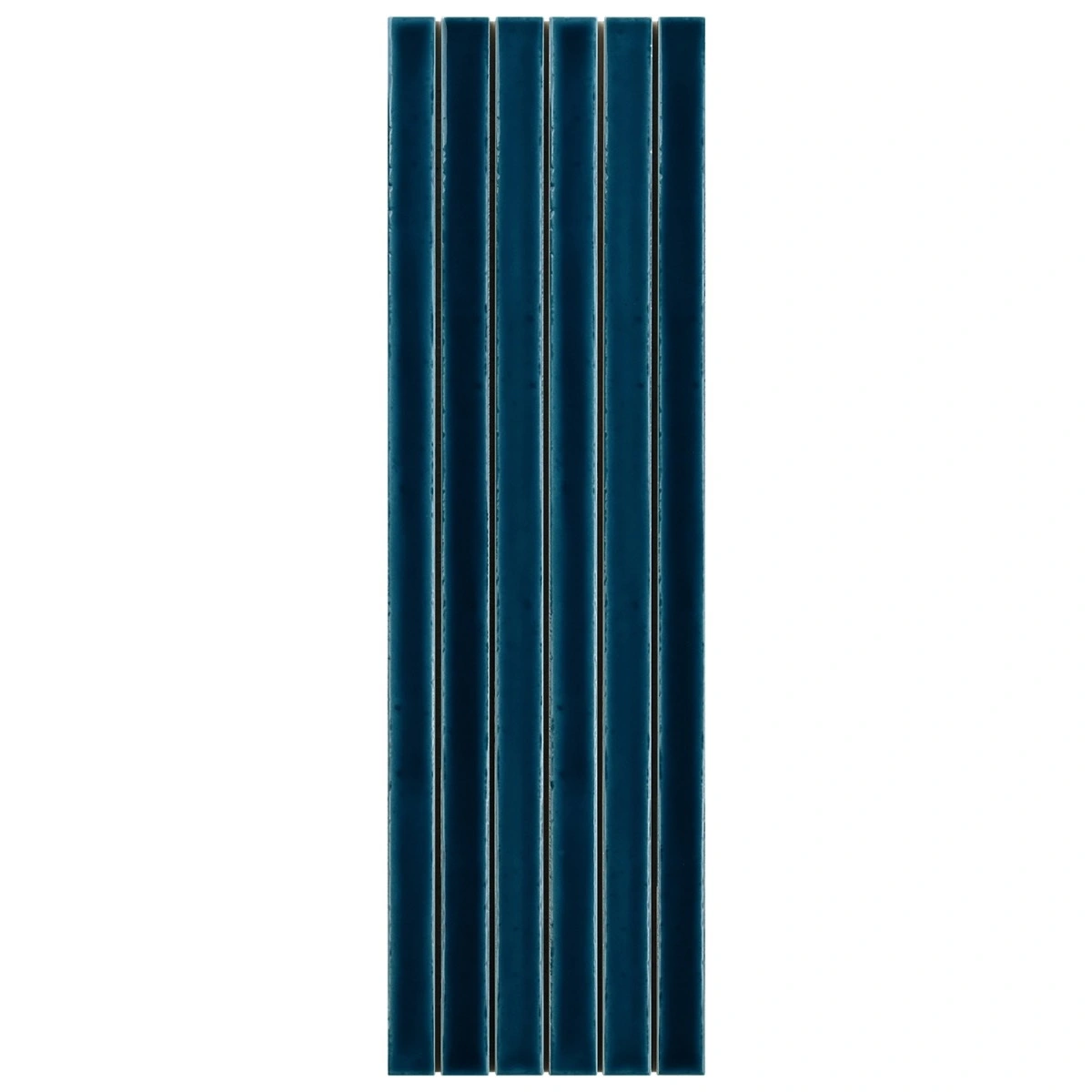 Buenos Sapphire Blue 5x18 Crackled Glossy Ceramic Mosaic Tile